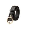 New Women's Double Sided Two-layer Cowhide Leather Belt Versatile Jeans Belt Decorative Belt for Women