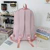 School bag new high-value college style fresh and sweet contrasting color backpack junior high school students lightweight large-capacity backpack