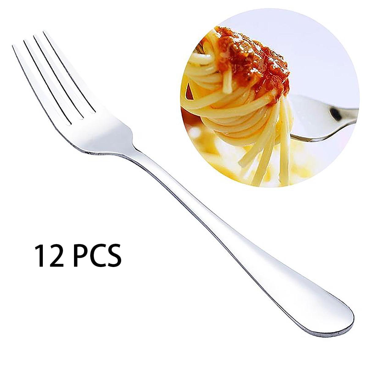 

Обновленные обеденные вилки из нержавеющей стали, набор из 12 вилок One Size серебряный