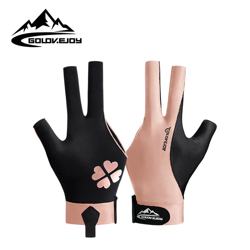 Best Ultra Silky Thin Three Finger Pool Cue Snooker Gloves Custom Billiard Accessories Gloves for Left Hand/right Hand Bridge