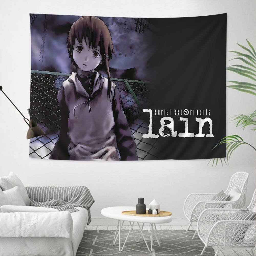 

Serial Experiments Lain Cartoon Tapestry Home Decoration Hippie Bohemian Decoration Divination Home Decor 74x94cm(29x37in)