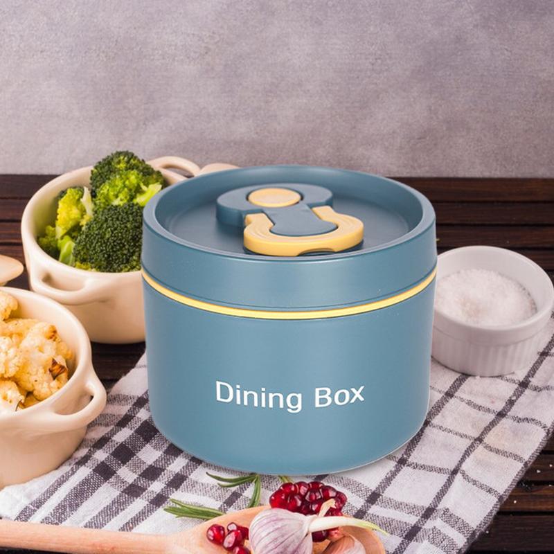 Thermal Containers For Hot Food Hot Soup Jar With Spoon Leakproof Lunch Box Large Capacity Snack Container With Handle For