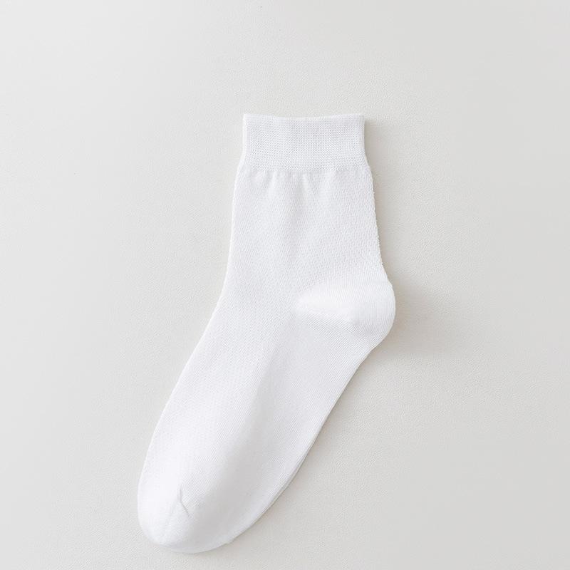 

Men s Summer Thin Cotton Antiseptic Antiodor Aromatreatment Mesh Breathable Tube Socks 1 pair белый