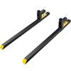 Clamp On Pallet Forks, 2000 Lbs Capacity Pallet Forks, 60" Tractor Bucket Forks, Heavy Duty Front Loader Attachment for Loader Bucket, Tractor, Skid