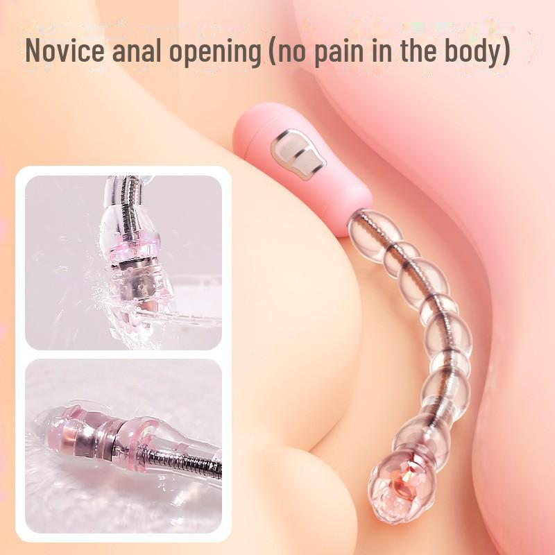 Mi Ji Transformation Explosion Beads Plug Anal Vibratório Feminino (100 peças, substituição do coelho feliz)
