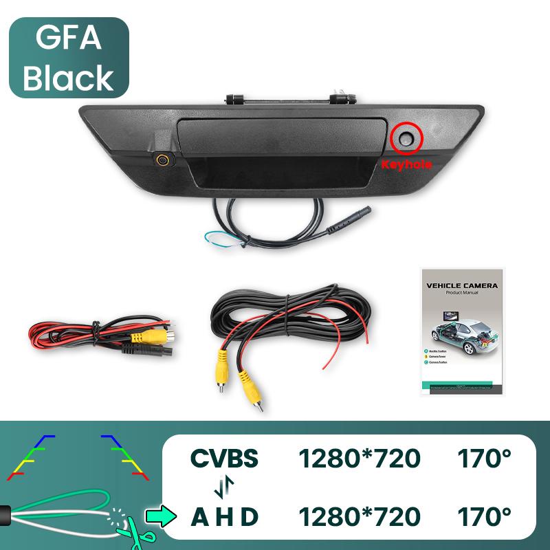 

AHD 1080P 170 ° Пикап черная камера заднего вида для Toyota Hilux revo 2015 2016 2017 2018 ночного видения KBGFA-CVBS720PAHD720