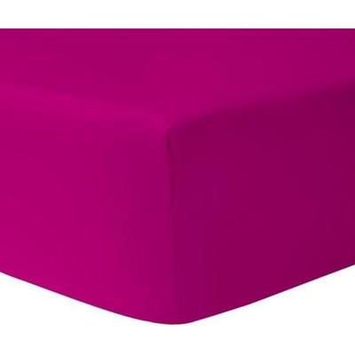 Fitted Sheet 90 X 200 Cm 100% Cotton Fuchsia - HOMEROKK
