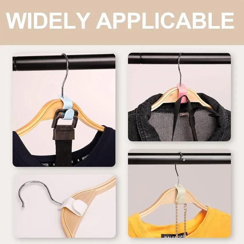 Mini Hanger for Wardrobe Connector Hangers Save Wardrobe Space Hook Up Cascading Plastic Coat Organizer Clothing Storage Home
