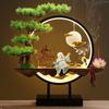 Chinese Style Backflow Incense Burner - Pine Design for Home & Office Décor