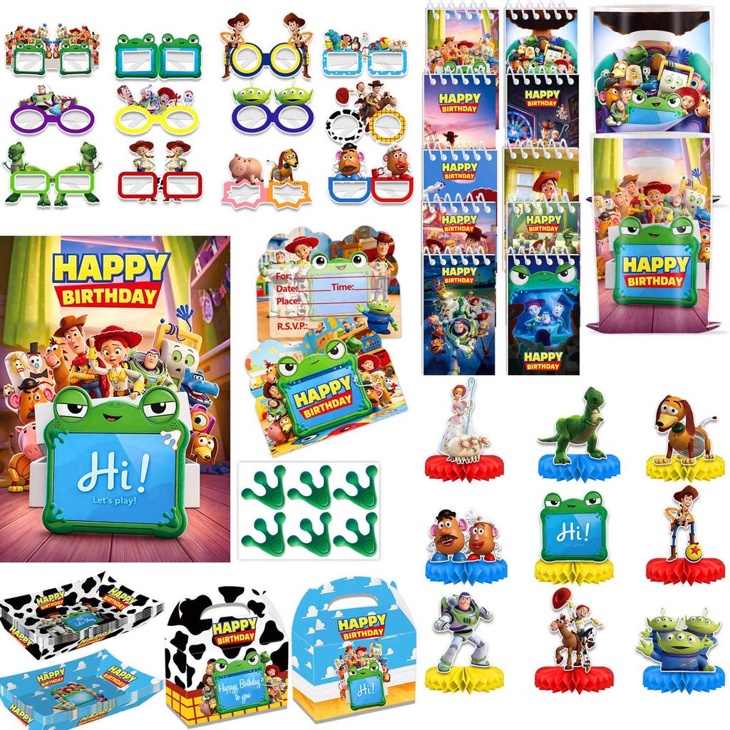 Toy Story 5 Kids Party Set: Notebook, Poster, Gift Bag & Decorations