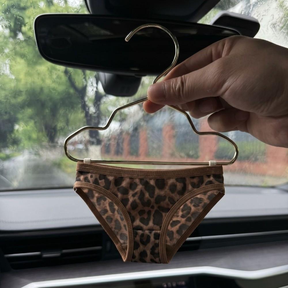 Panties Shape Hanging Ornament Triangle Rearview Mirror Decor Car Interior цветной печати леопарда