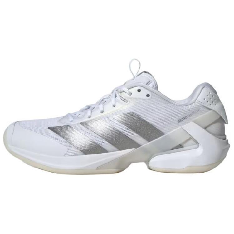 Adidas Adizero Ubersonic 5 Comfortable Versatile Low-Top Tennis Shoes Women Sneakers White Silver IH8103
