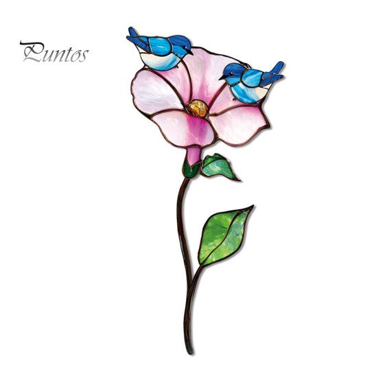 Colorful Yard Stakes Planter Insert Stake, Double-Sided, Flower Pot Decor Metal Art Ornaments Insect Animal Stake for Plant Pots Bed Decoration