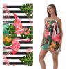 Flip Flop Print Bath Towel - Super Soft Absorbent Towel for Beach Lovers, Colorful Summer Designs for Everyday Use and Comfort