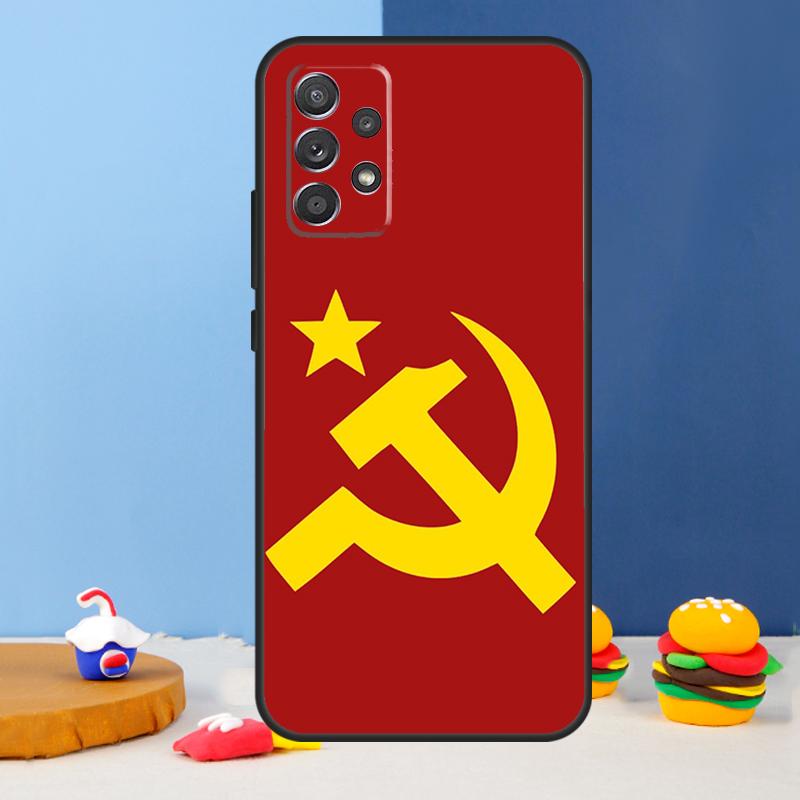 Soviet Union USSR Flag Case For Samsung Galaxy A53 A33 A13 A34 A54 A14 A35 A55 A15 A56 A36 A26 A16 A06 A22 A32 A52