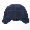 Knit Brimless With Solid Color Earflaps Design Soft Acrylic Winter Pullover Hat For Unisex Adults Teens Daily Cycling Wear