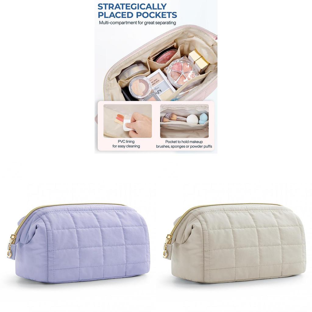 Cloud Pattern Large Capacity Travel Makeup Bag With Waterproof Design For Women
