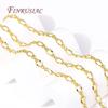 Wholesale 18K Gold Plated Bulk Metal Chains For Earring Necklace Accessories High Quality Jewelry Chains DIY Jewelry Findings