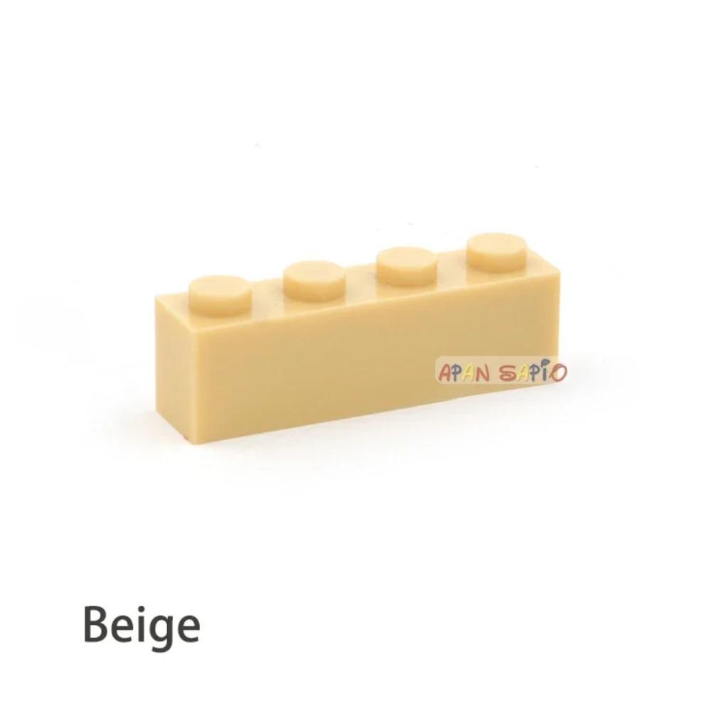 200pcs 1x4 Dots DIY Building Blocks Thick Figures Bricks Educational Creative Toys for Children Size Compatible With 3010