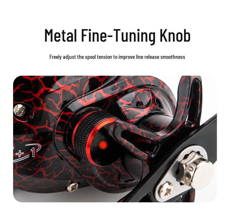 All-Purpose Long-Cast Black Bass Anti-Backlash All-Metal Water Drop Fishing Reel