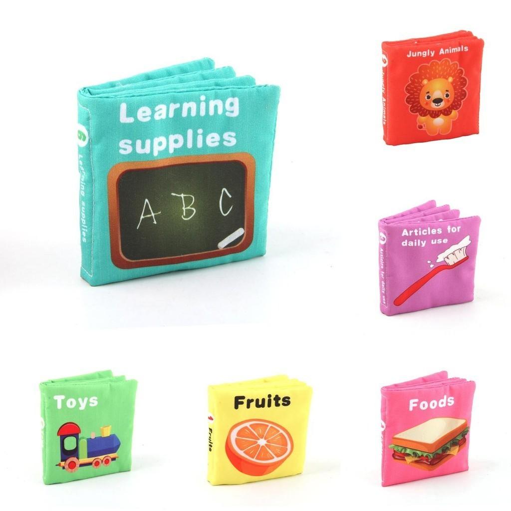 Children's Educational Tear-resistant Water Boilable Palm Book 0-3 Years New Set Cloth Book Toy