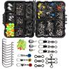 Fishing Tackles Set Professional Replacement Fittings Outdoor Fisherman Angling Kit Accessories with Storage Box