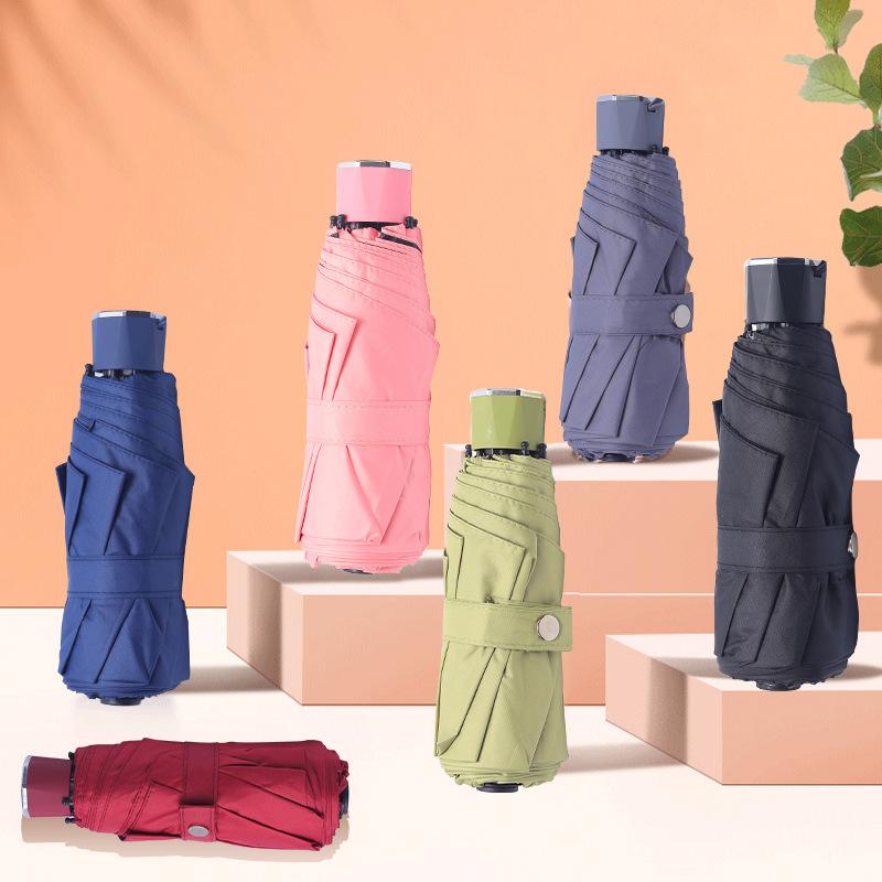 

Уличный креативный однотонный солнечный зонт с 8 костями, защита от солнца, УФ-зонт, ветрозащитный портативный дорожный зонт для альпинизма