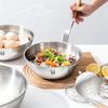 Große Obstsalatschüsseln aus Edelstahl 304 mit Skala, ideal zum Kochen, Backen, Kneten und als Lebensmittelbehälter.