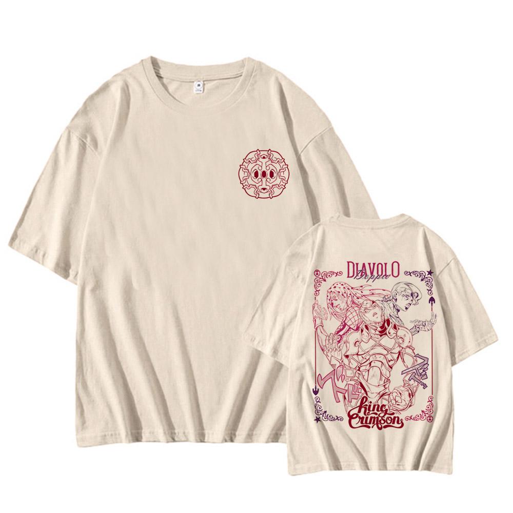 

Футболка Jojo Bizarre Adventure Кира Killer Queen Футболка Японское Аниме Манга Мягкая Футболка Мультяшная Футболка 3XL