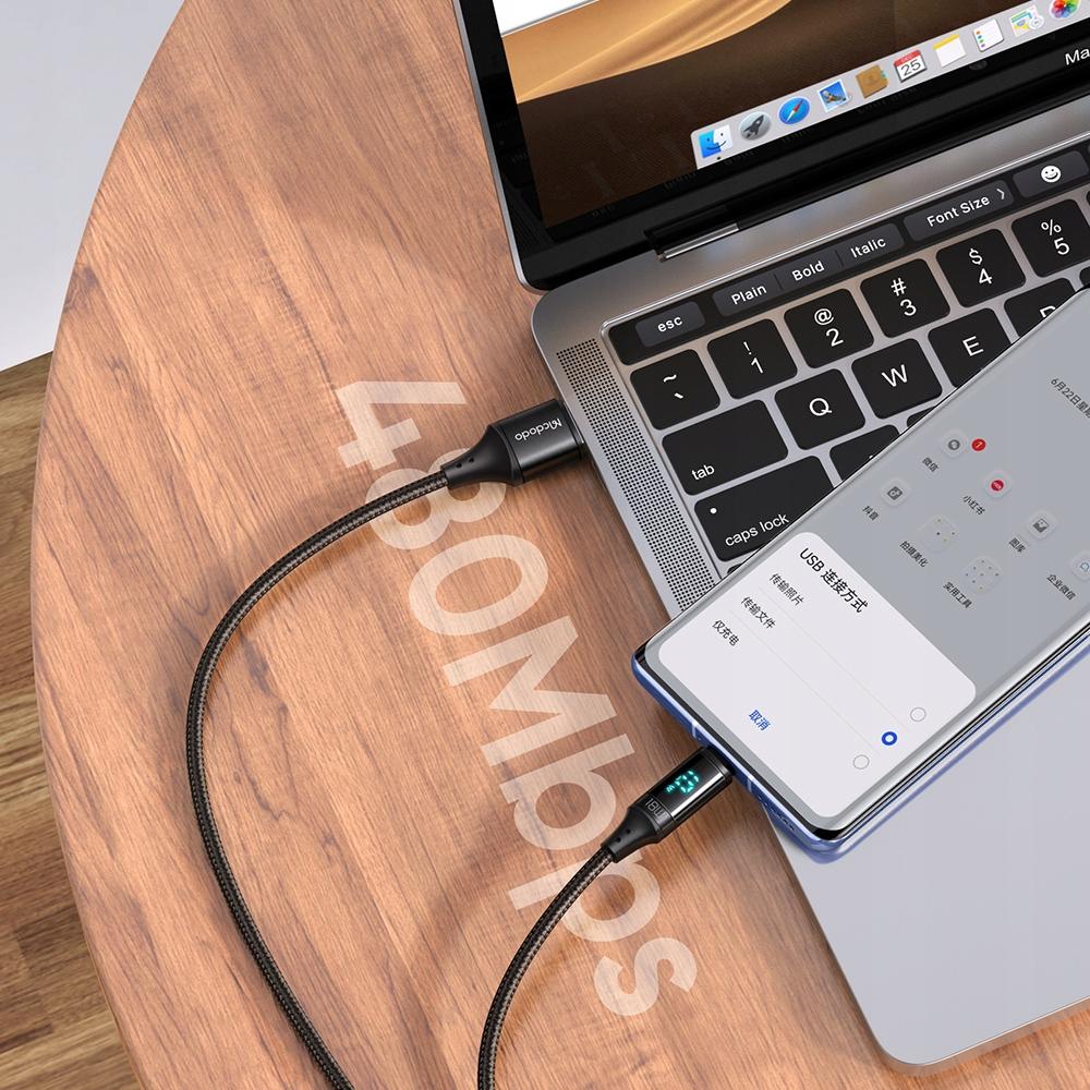 Mcdodo Digitální Pro Qc 4.0 Micro USB 18W 1,2M černý telefonní kabel