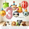 10. Geburtstag Cartoon Tiere & Zahlen Luftballon Party Dekoration für Kinder