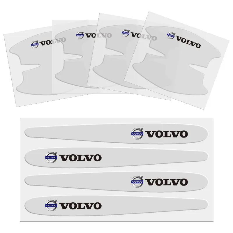 

8Pcs Transparent Car Door Handle Bowl Sticker Decal Decals For Volvo V70 V60 V50 S40 S80 XC60 S90 XC90 S60 XC40 C40 S60 V90 EX90