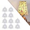 10 Pieces Lamp Shade Reducer Rings,Lampshade Rings Converter,Lamp Accessories,Light Shade Replacement Washer Adapter, E27 to 11mm
