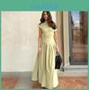 Elegante Abito Midi Off-Shoulder in Poliestere Silksoft per Appassionati di Moda Primaverile