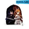Classic Anime Sword Art Online Backpacks Boys/Girls Pupil School Bags 3D Print Keychains Oxford Waterproof Cute Small Backpacks