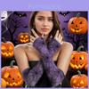 Halloween Spider Web Gloves Cosplay Costume Accessory For Party And Themed Events