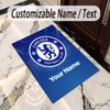 Crystal Velvet Rug Chelsea FC Print Custom Name Text Floor Mat Home Decor