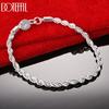 925 Sterling Silver Bracelet Gift Fashion Wedding Jewelry