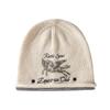 Pegasus double-layer crimped embroidery stacking hat women's autumn warm and cold-proof face small hat knitted headgear cold hat