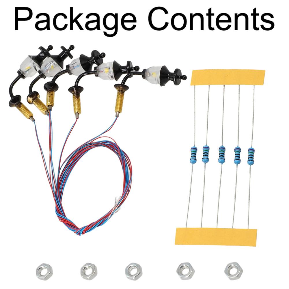 Complete Painted Lights Decoration Lighting Lamp Model Wall Lamp Posts LED Building O Scale Light Wall Lamp Outdoor