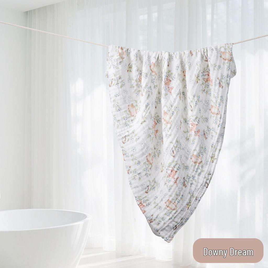 Beianyue A-Class 50-Count Ultra-Soft Bamboo Cotton Baby Towel & Swaddle Blanket