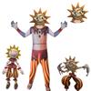 Fnaf Sundrop Clown Cosplay Clothing Boys Girls Bodysuit Mask Party Jumpsuit