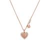 925 Sterling Silver Necklaces Women's Rose Gold EG3625221