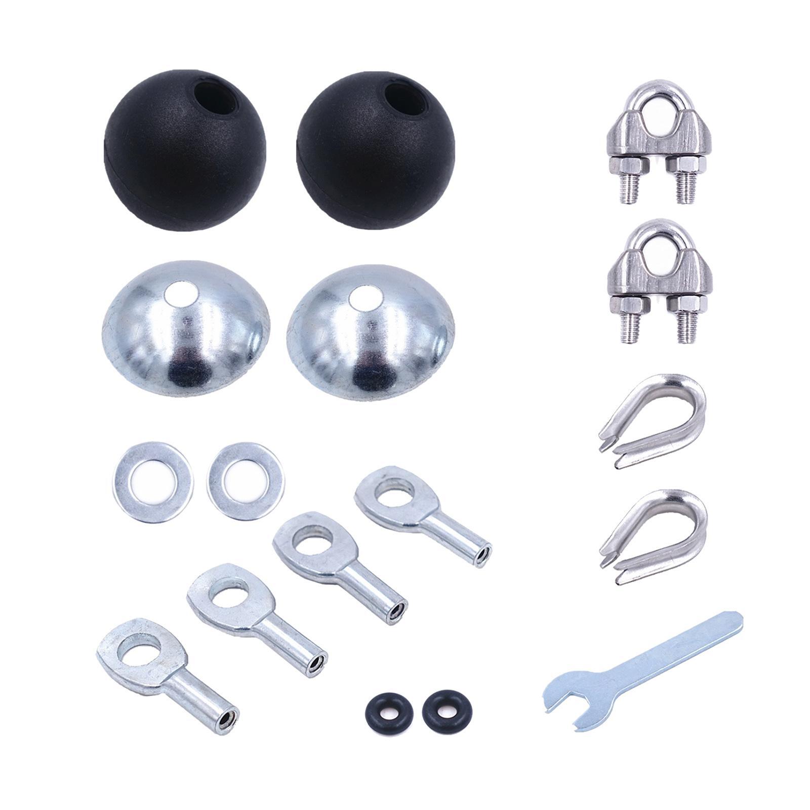 

Gym Machine Cable Ball Stopper Replacement for Cable Machine Use 17pcs set