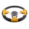 Replacement 315mm 3/4 Inch 3 Spoke Aluminum Alloy Boat Steering Wheel & Soft Foam Material Grip