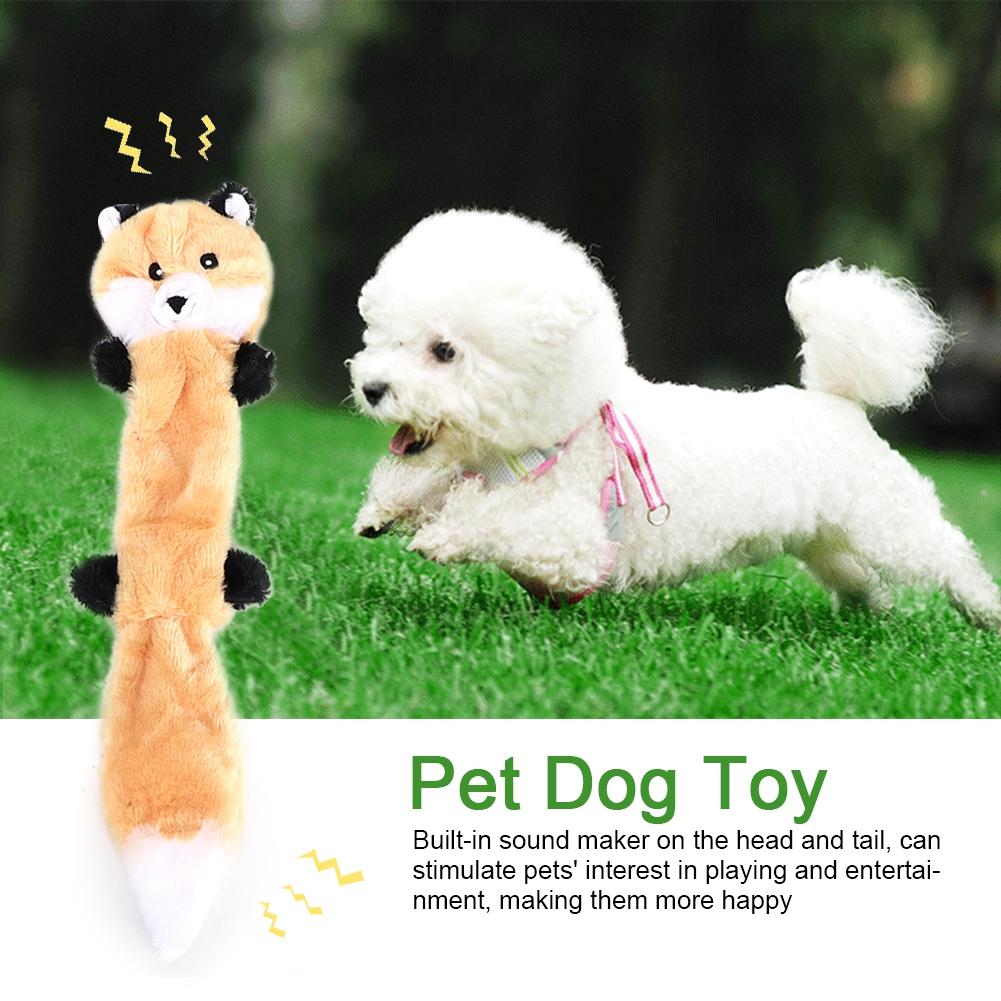 1 pcs Colorful Animal Shape Plush Dog Chew Bite Toy Pet Dogs Puppy Interactive Training Toys