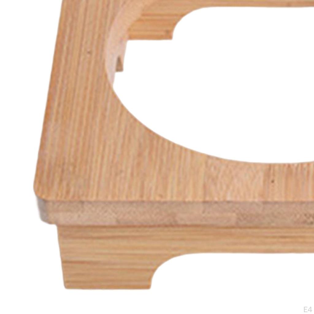 Bamboo Trivet Mat, Heat Resistant Non Slip Kitchen Wood Pads for Teapot,