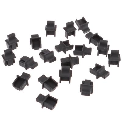 20Pieces Rj45 Network Port Protective Rubber Cover Network Connector End Cap