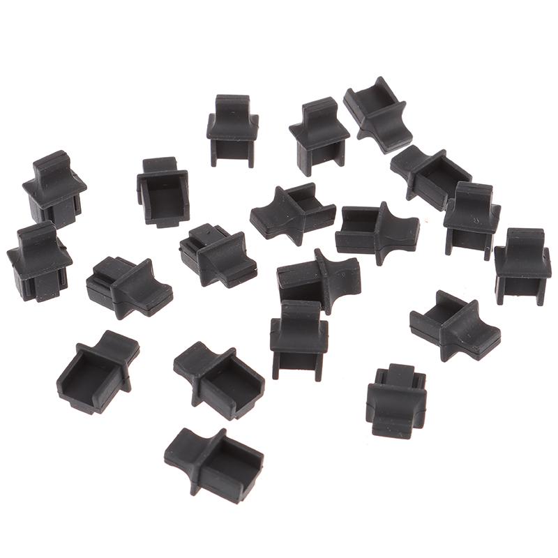 

20Pieces Rj45 Network Port Protective Rubber Cover Network Connector End Cap