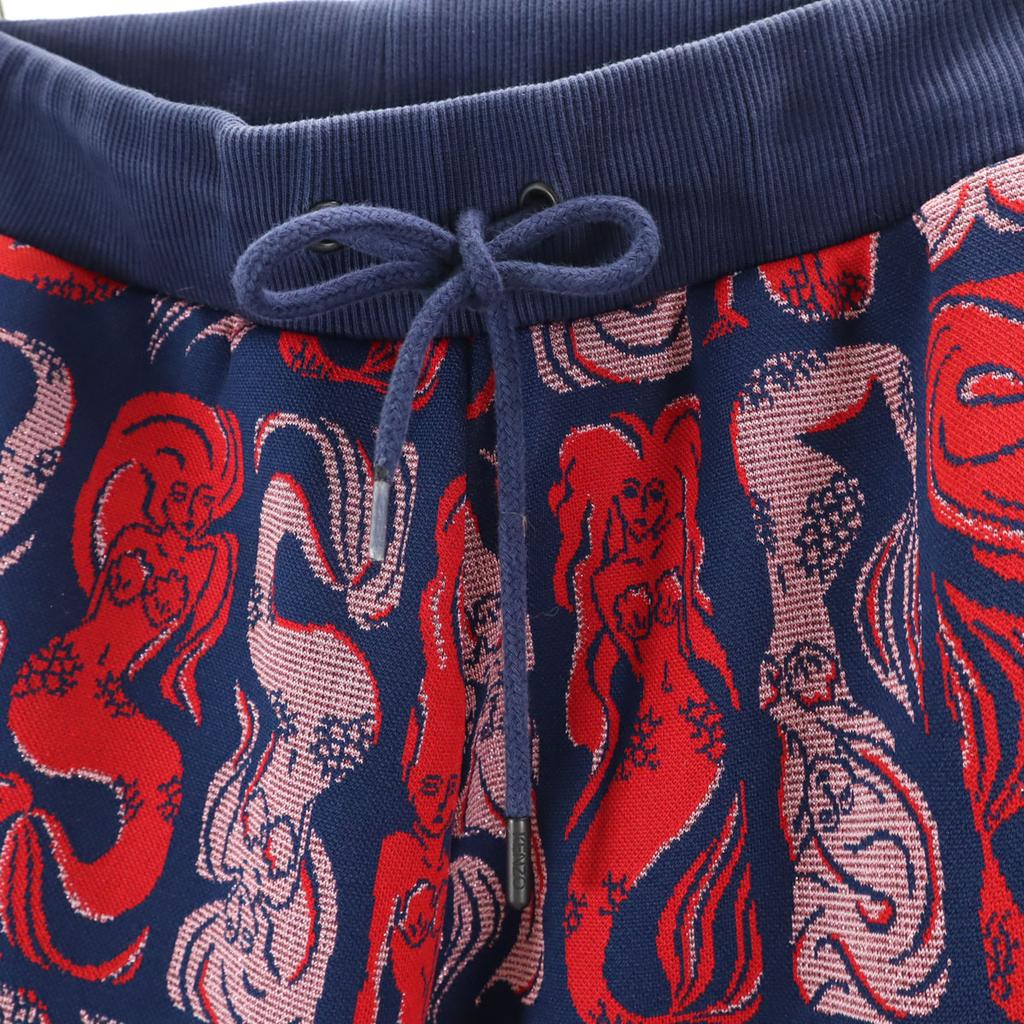 Kenzo Made In Portugal Long Pants XS Blue X Red Women Used